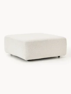 Reposapiés puf en tejido bouclé Anton