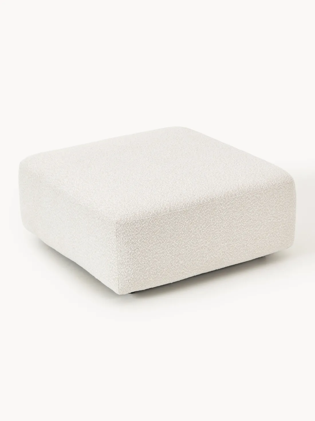 Reposapiés puf en tejido bouclé Anton