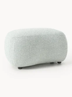 Reposapiés puf en tejido bouclé Alba