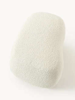 Reposapiés puf en tejido bouclé Alba