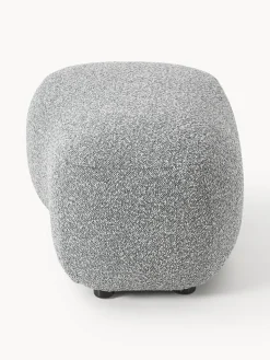 Reposapiés puf en tejido bouclé Alba