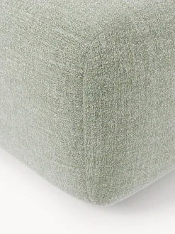 Reposapiés puf en tejido bouclé Wolke