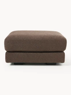 Reposapiés puf en tejido bouclé Tribeca
