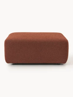 Reposapiés puf en tejido bouclé Anton