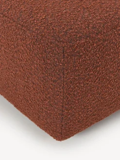 Reposapiés puf en tejido bouclé Anton