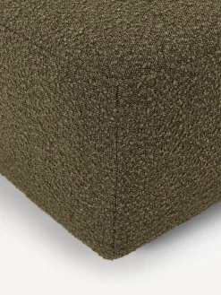 Reposapiés puf en tejido bouclé Anton
