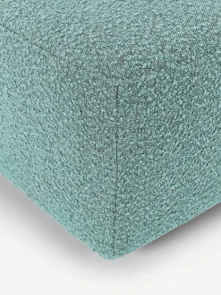 Reposapiés puf en tejido bouclé Anton