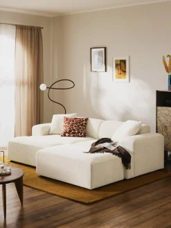 Reposapiés puf grande Melva, 116 x 72 cm