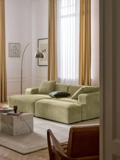 Reposapiés puf grande Melva, 116 x 42 cm