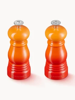 Salero y pimentero con molinillo de cerámica Creuset, 2 uds.