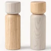 Salero y pimentero de madera de fresno Anis, 2 uds.