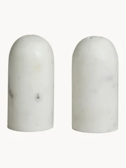 Salero y pimentero de mármol Isop, 2 uds.