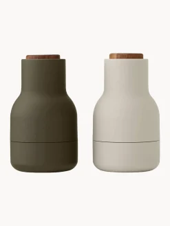 Salero y pimentero pequeños de diseño Bottle Grinder, 2 uds.