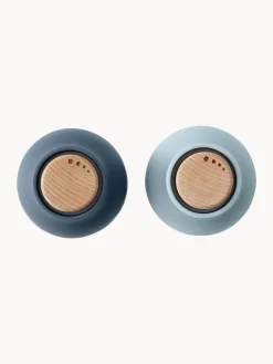 Salero y pimentero pequeños de diseño con tapa de haya Bottle Grinder, 2 uds.