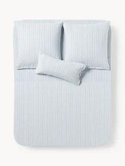 Sábana encimera de lino lavado con rayas Telma