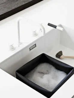 Set de cesto para fregadero y cepillo para vajilla Washing-up, 2 pzas.