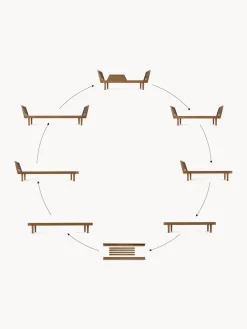 Set de conversión de cama infantil artesanal de madera de roble Eli, 6 pzas.