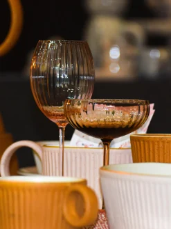 Set de copas de vino blanco artesanales Lyon, 2 uds.