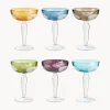 Set de copas pompadour de champán Peony, 6 uds.