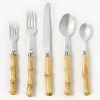 Set de cubiertos pulido a mano Bamboo, 1 comensal (5 pzas.)