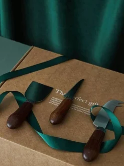 Set de cuchillos para queso de madera Astrid, 3 pzas.