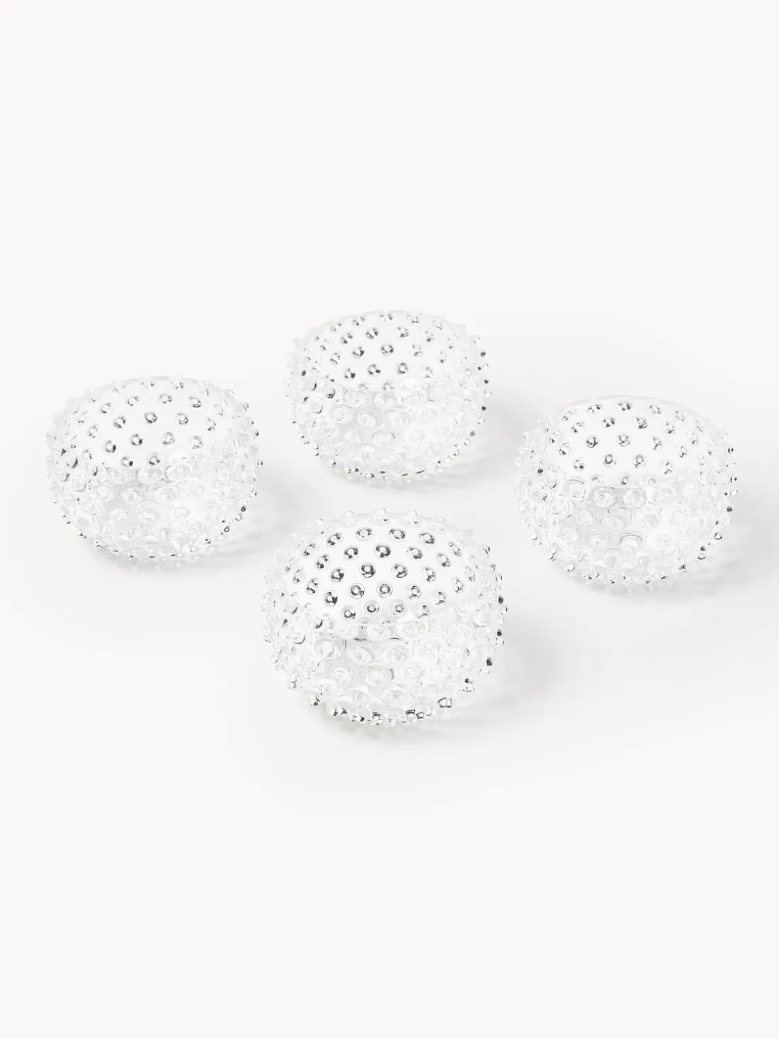 Set de cuencos soplados Hobnail, 4 uds.