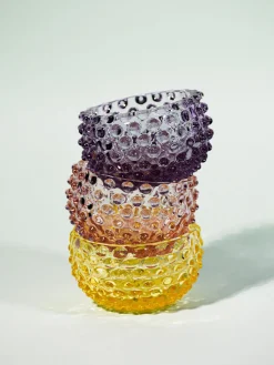 Set de cuencos soplados Hobnail, 4 uds.