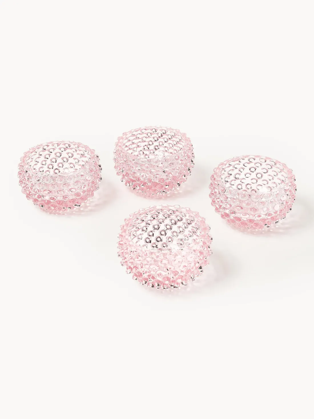 Set de cuencos soplados Hobnail, 4 uds.