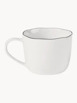 Set de desayuno artesanal de porcelana Salt, 4 comensales (16 pzas.)