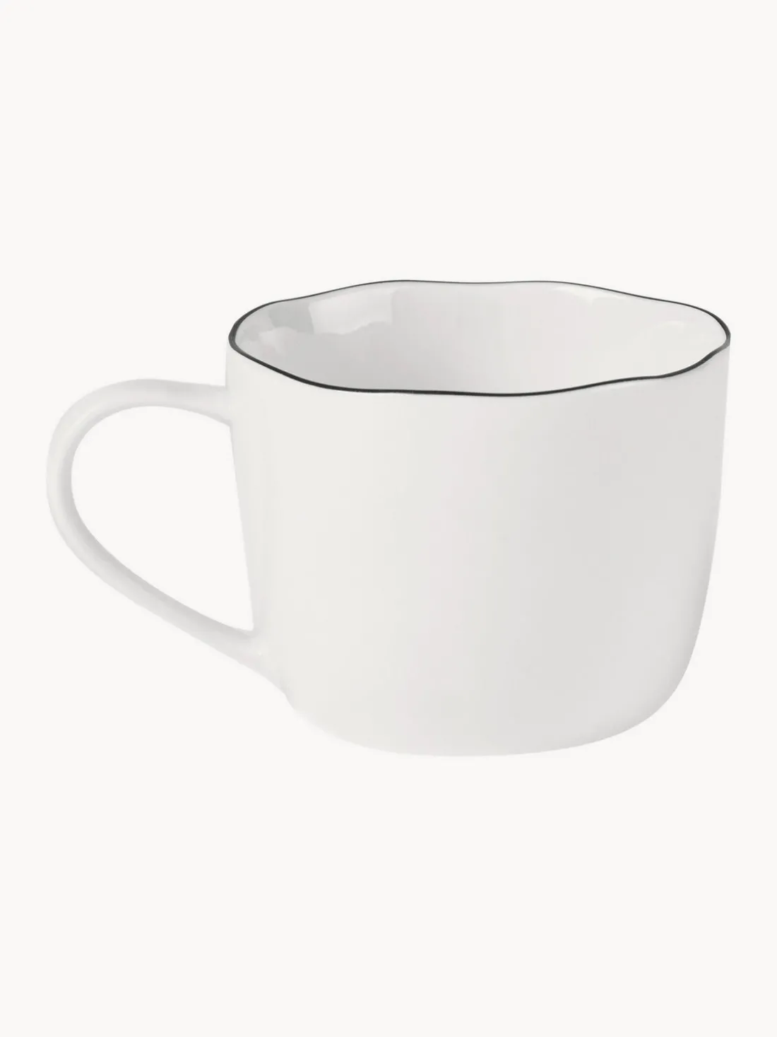 Set de desayuno artesanal de porcelana Salt, 4 comensales (16 pzas.)