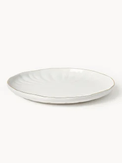 Set de desayuno de porcelana con relieves Sali, 4 comensales (12 pzas.)