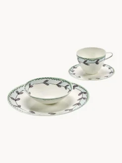 Set de desayuno Flores de Medianoche, 2 comensales (6 pzas.)