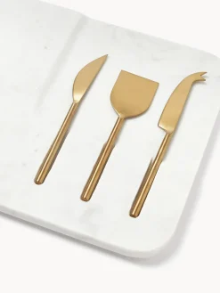 Set de fuente con cuchillos para quesos Jaya, 4 pzas.