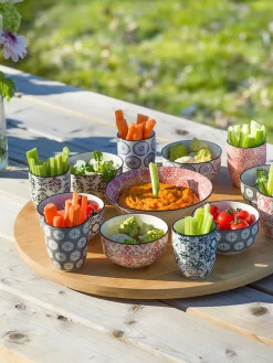 Set de fuente de servir con cuencos Delirio, 14 pzas.