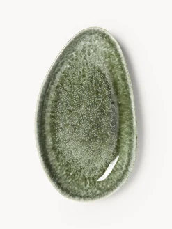 Set de fuentes artesanales con forma orgánica Macey, 2 uds.