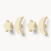 Set de ganchos de pared de madera de haya Sky, 4 uds.