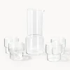 Set de jarra con vasos de agua siplado Gustave, 5 pzas.