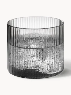 Set de jarra pequeña soplada artesanalmente con vaso Ripple, 2 pzas.