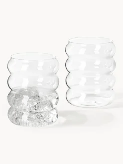 Set de jarra y vasos soplado Bubbly, 5 pzas.