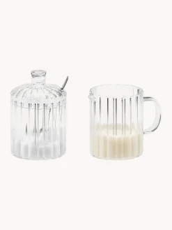 Set de lechera y azucarera Brilia, 3 pzas.