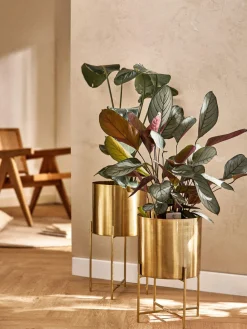 Set de maceteros de metal Mina, 2 uds.