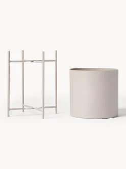 Set de maceteros de metal Mina, 2 uds.