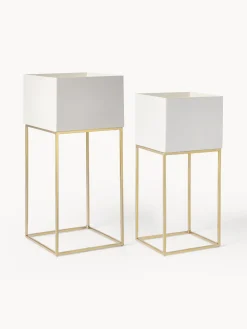 Set de maceteros de metal Palesa, 2 uds.