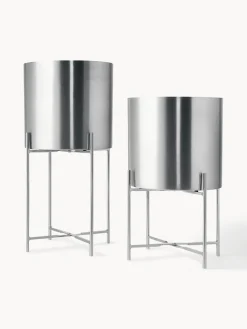 Set de maceteros de metal Mina, 2 uds.