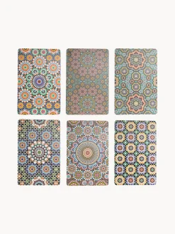Set de manteles individuales doble cara de plástico Marrakesch, 6 pzas.