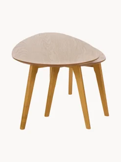 Set de mesas de centro de roble Bloom, 2 uds.