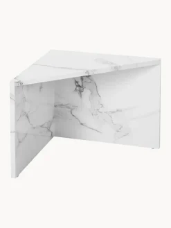 Set de mesas de centro en look mármol Vilma, 2 uds.