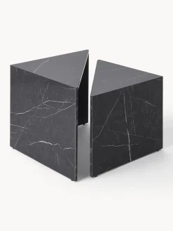 Set de mesas de centro en look mármol Vilma, 2 uds.