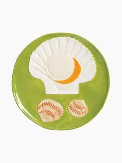 Set de platos de dolomita pintado a mano De La Mer, 4 uds.