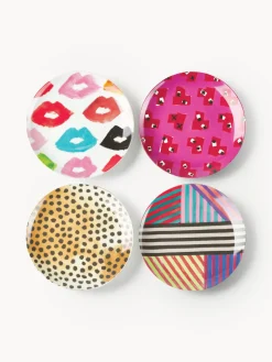 Set de platos postre de porcelana de diseño Carol, 4 uds.